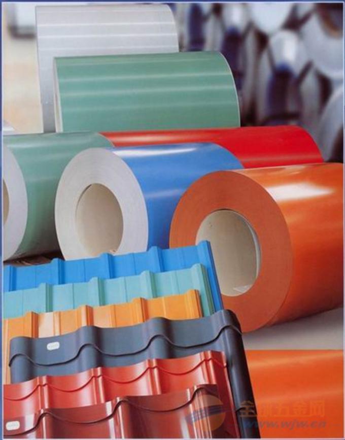 El color Caoted de PPGI galvanizó la bobina de acero EN10147 DX51D+Z DX53D+Z S250GD+Z S350GD+Z